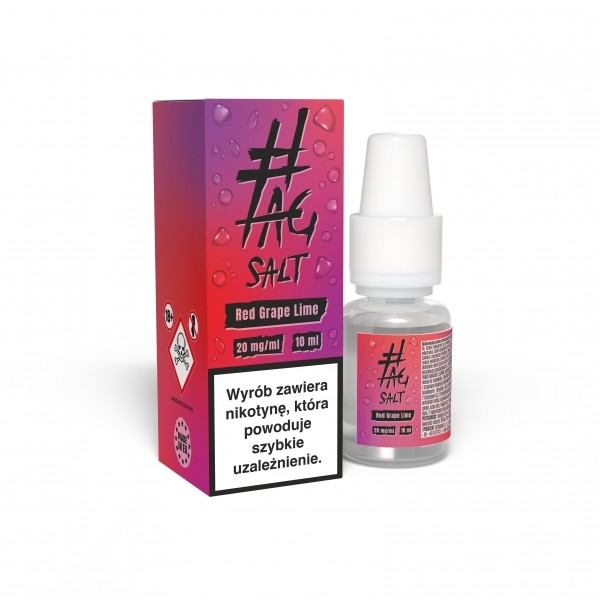 (16) Liquid #TAG Salt 10ml Red Grape Lime 20mg