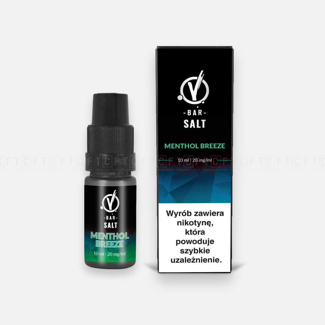 (14) Liquid vBAR Salt 10ml Menthol Breeze 20mg