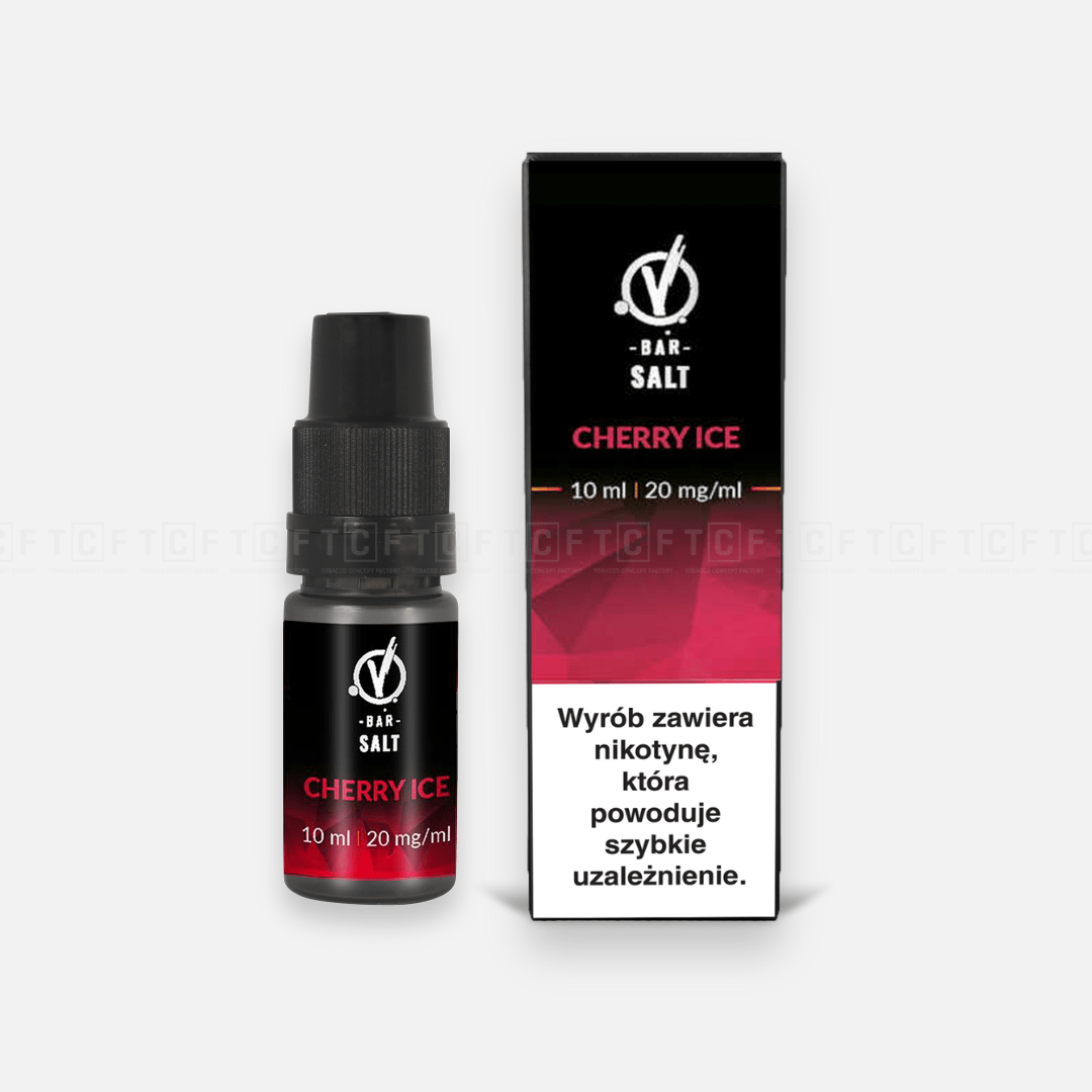 (2) Liquid vBAR Salt 10ml Cherry Ice 20mg
