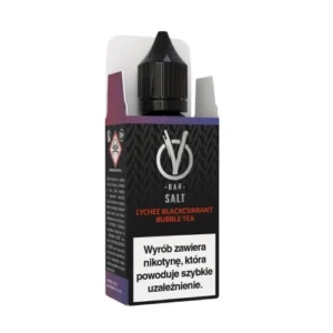 (37) Liquid vBAR Salt 10ml Lychee Blackcurrant Bubble Tea 20mg