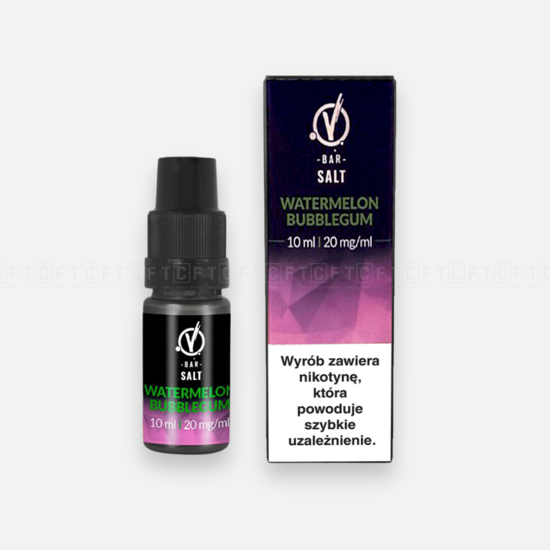 (6) Liquid vBAR Salt 10ml Watermelon Bubblegum 20mg
